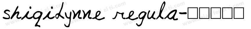 shiqiLynne regula字体转换
